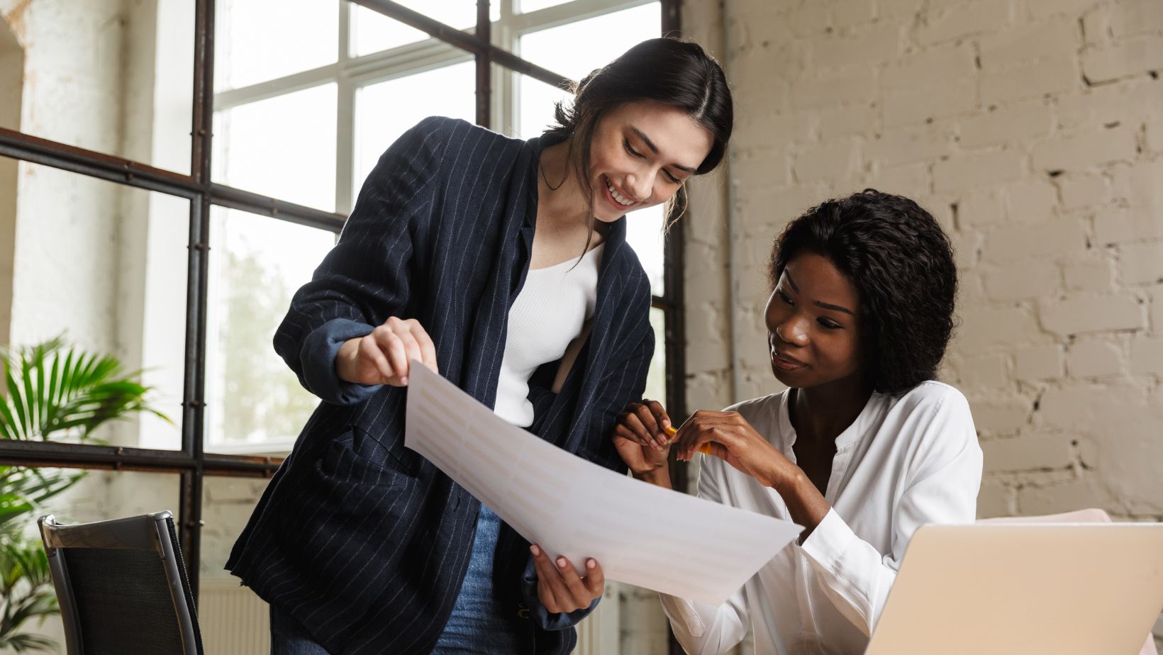 Business women discussing grant opportunities