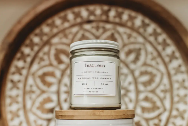 Fearless Eucalyptus-mint Candle from Pearl & Company Fearless Eucalyptus-mint Candle from Pearl & Company