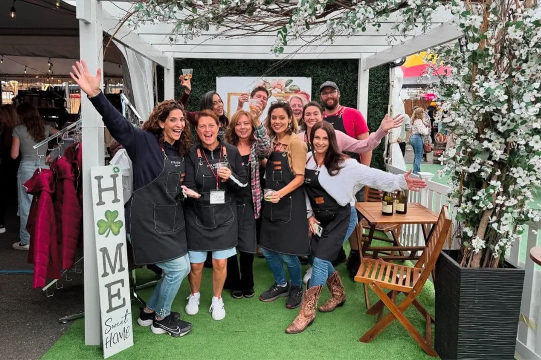 Feel Good Shop Local team and some of the small biusiness owners they support pictured at The Big E