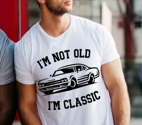 I'm Not Old, I'm Classic - White Moosehead Tshirt I'm Not Old, I'm Classic - White Moosehead Tshirt