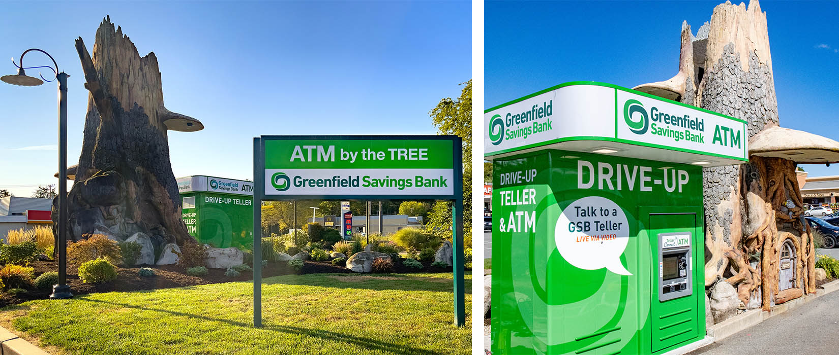 Photos showing the new ITM and rizzed up money tree.